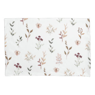 Housse D'oreillers Aquarelle Fleur sauvage Botanique Floral
