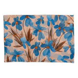Housse D'oreillers Aquarelle Floral Été Imprimer Motif