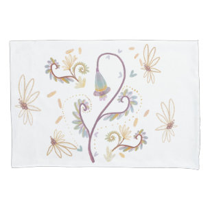 Housse D'oreillers aquarelle florale élégante
