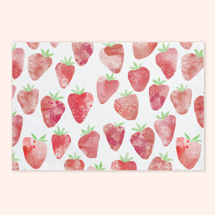 Housse D'oreillers Aquarelle fraise
