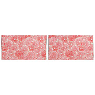 Housse D'oreillers Aquarelle pamplemousse motif