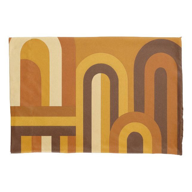 Housse D'oreillers Arches Mid Century Modern Geometric Design (devant-gauche)
