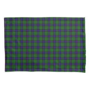 Housse D'oreillers Armstrong tartan bleu et vert plaid