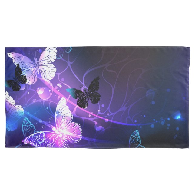 Housse D'oreillers Arrière - plan avec papillons de nuit (devant-gauche)