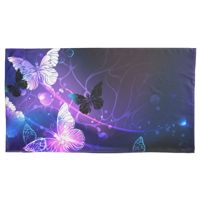 Housse D'oreillers Arrière - plan avec papillons de nuit (devant)