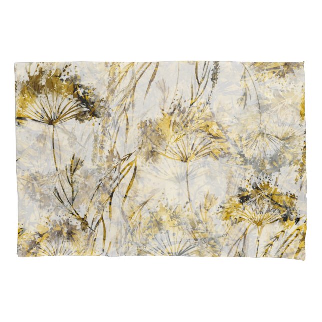 Housse D'oreillers arrière - plan d'aquarelle Abstraite : dandelion,  (devant)
