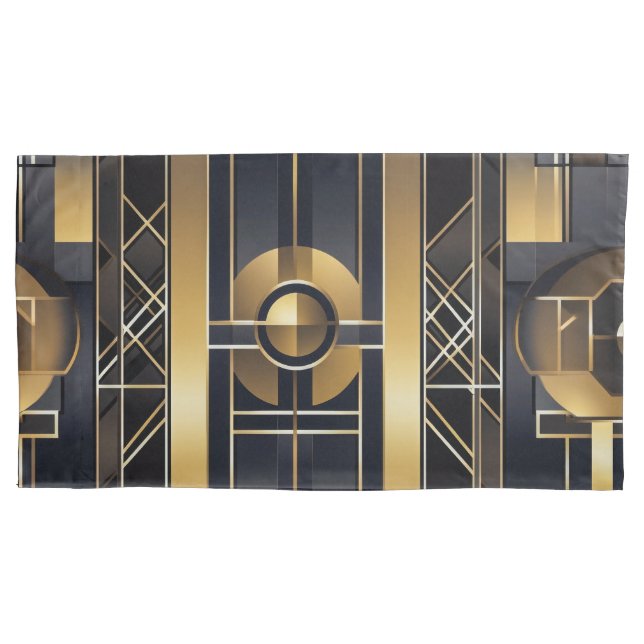 Housse D'oreillers Art Déco King Pair (devant-gauche)