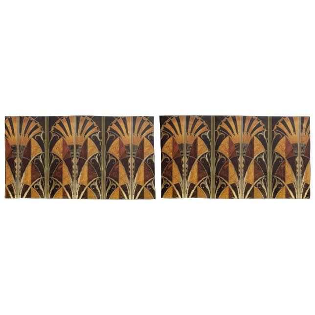 HOUSSE D'OREILLERS ART DECO PANELS    (Dos-Set)