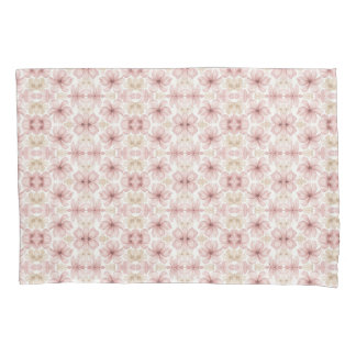 Housse D'oreillers Art floral aquarelle rose tendre