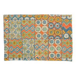 Housse D'oreillers Art Géométrique Coloré Antique Égyptien Graphique