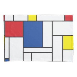 Housse D'oreillers Art Moderne Géométrique Minimaliste De Stijl Mondr