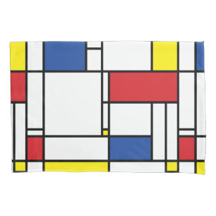 Housse D'oreillers Art Moderne Géométrique Minimaliste De Stijl Mondr