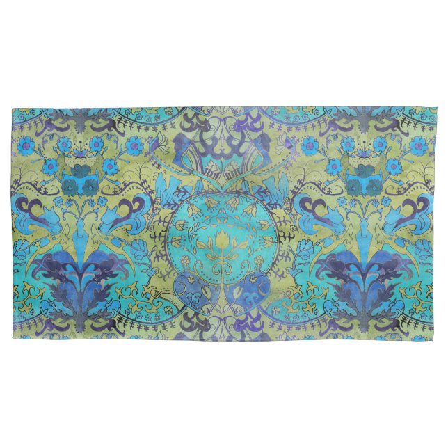 Housse D'oreillers Art Nouveau William Morris Réversible des années 1 (devant)