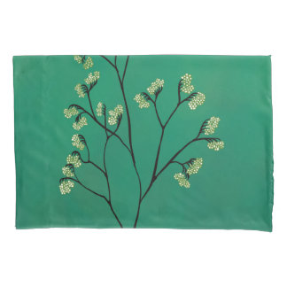 Housse D'oreillers Art végétal minimaliste Plante vert