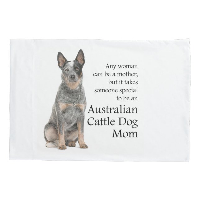 Housse D'oreillers Australian Cattle Chien Maman Coussin Coque (Dos)