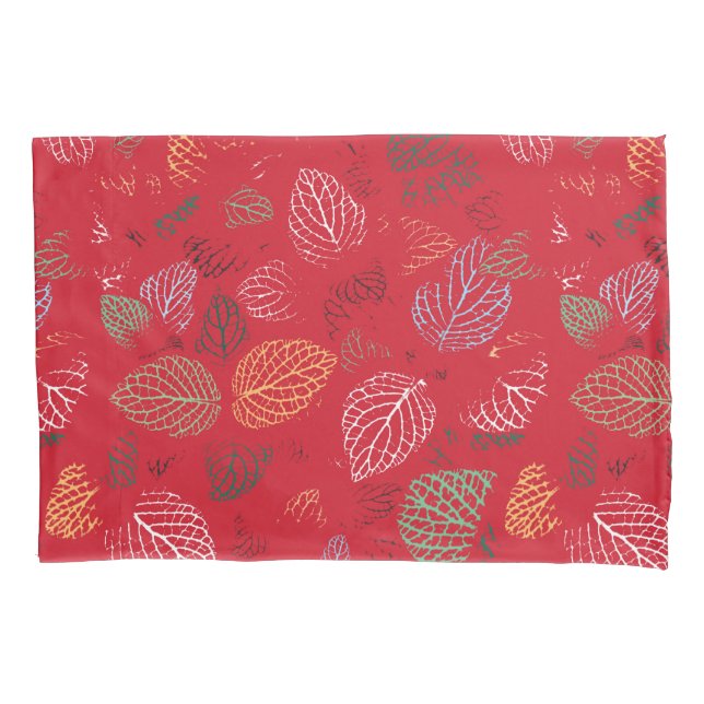 Housse D'oreillers Automne, Motif Feuille (devant)