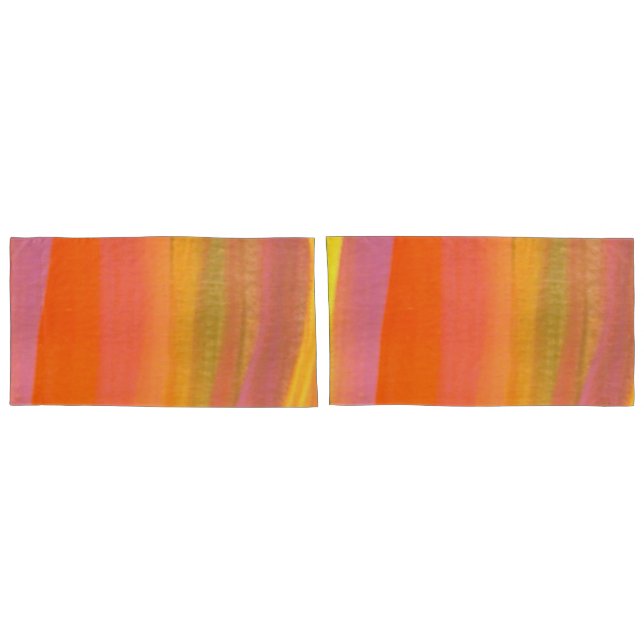 Housse D'oreillers Bande aquarelle (Dos-Set)