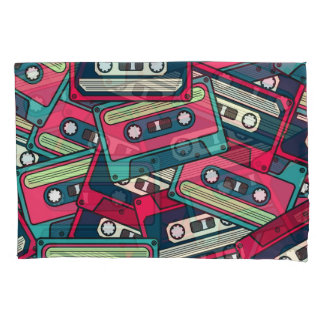 Housse D'oreillers Bande de cassette : Motif irrégulier coloré.