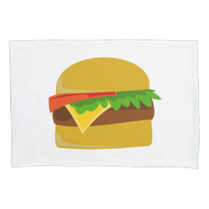 Housse D'oreillers Bande dessinée de cheeseburger