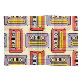 Housse D'oreillers Bandes cassettes rétro : motif sans soudure.