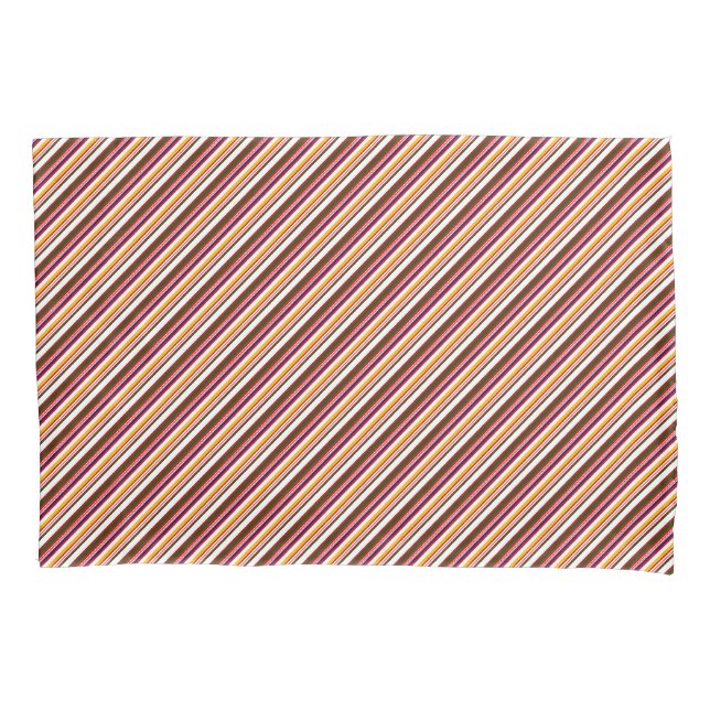 Housse D'oreillers Bandes de bonbons à l'ancienne (petite échelle) (devant-gauche)