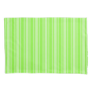 Housse D'oreillers Bandes de bonbons vert citron