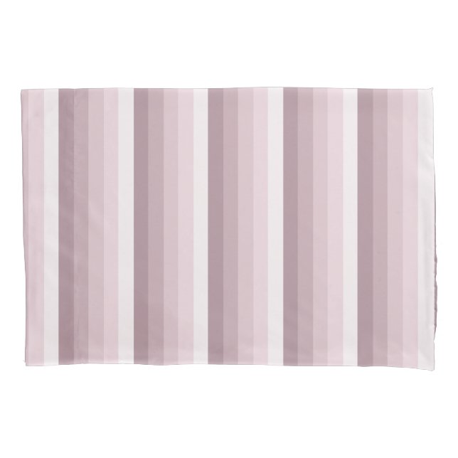 Housse D'oreillers Bandes d'ombre à quartz rose (devant)