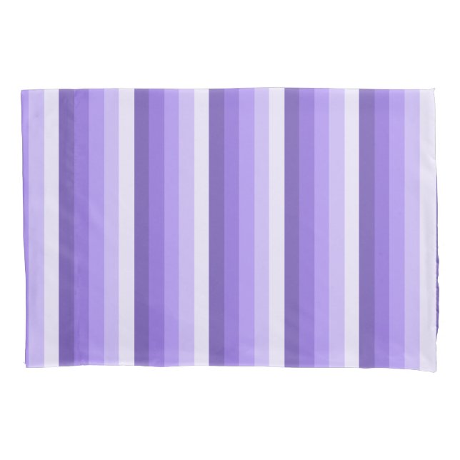 Housse D'oreillers Bandes d'ombre violette (devant)