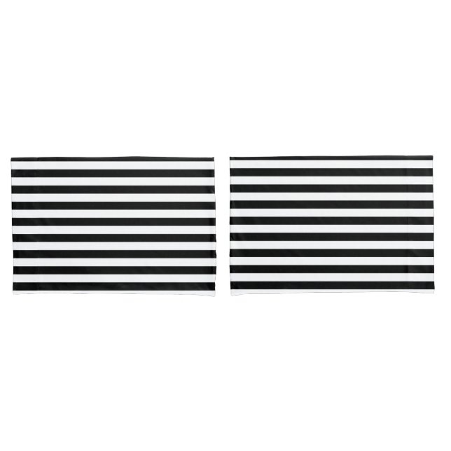 Housse D'oreillers Bandes noires (devant-Set)