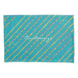 Housse D'oreillers bardeaux bleu-vert Thunder_Cove