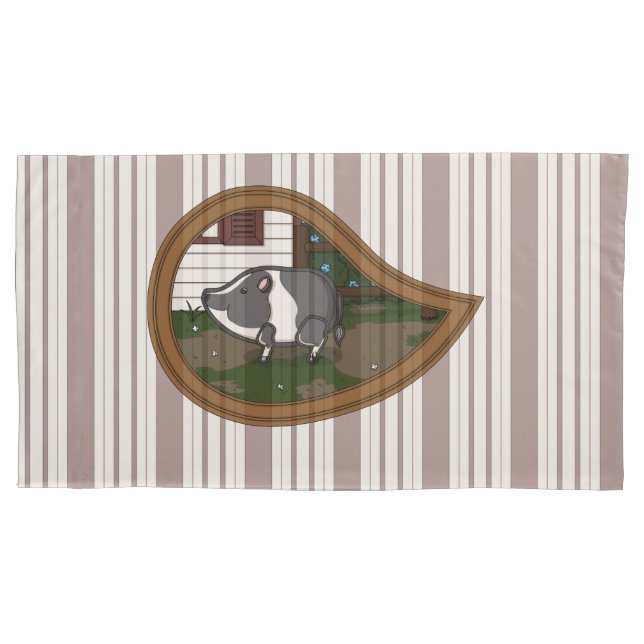 Housse D'oreillers Basil le Coque Coussin de porc (devant)