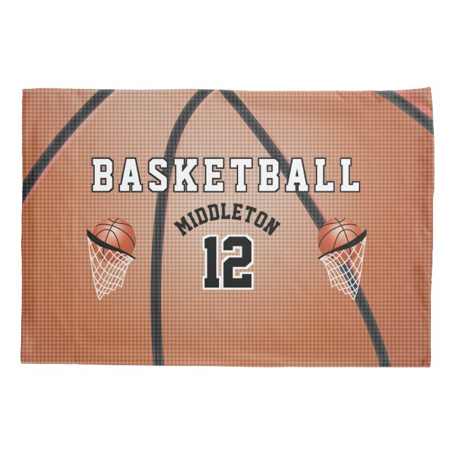 Housse D'oreillers Basket-ball Sport Ball Design (Dos)