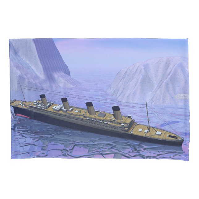 Housse D'oreillers Bateau titanique coulant - 3D rendent (devant)