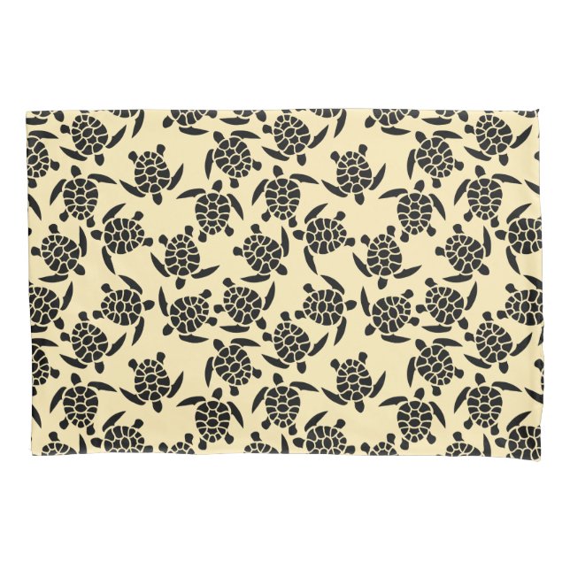 Housse D'oreillers Beach Vibes Motif | Motif de tortue marine (devant)