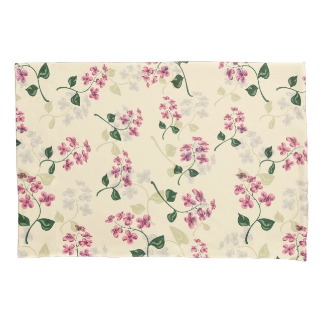 Housse D'oreillers Beau myosotis sans couture floral pi de motif (devant-gauche)