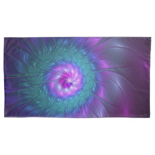Housse D'oreillers Beauté florale Abstraite Fleur d'art fractionnée c