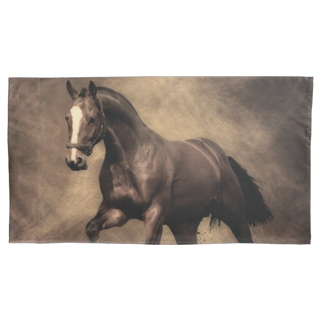 Housse D'oreillers Beautiful horse throw pillow (devant)