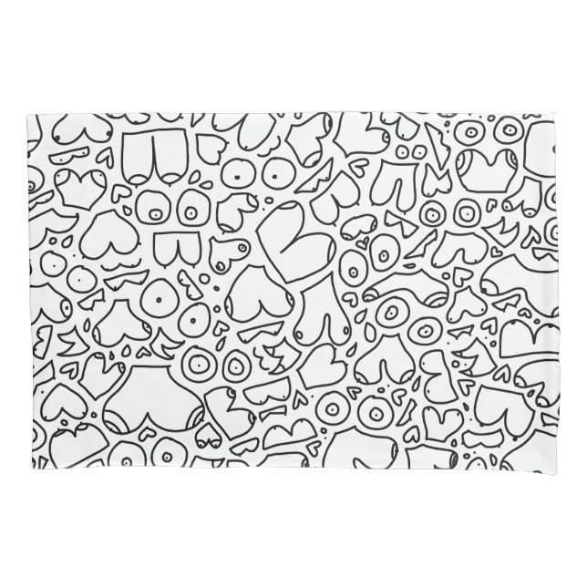 Housse D'oreillers Bébé féministe drôle (devant)