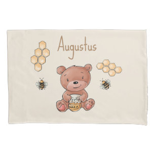 Housse D'oreillers Bébé mignon Honey Bear Cub