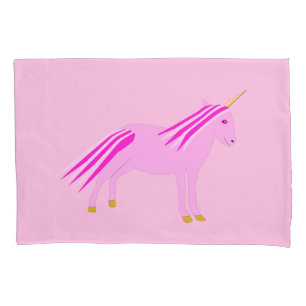 Housse D'oreillers Bébé rose jolie fille Unicorn Motif