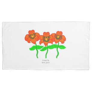 Housse D'oreillers Belle Lys Tiger King Size