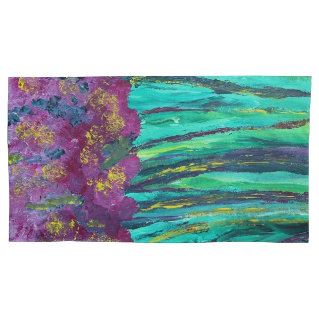 Housse D'oreillers Belles fleurs Coque Coussin King Size (devant)