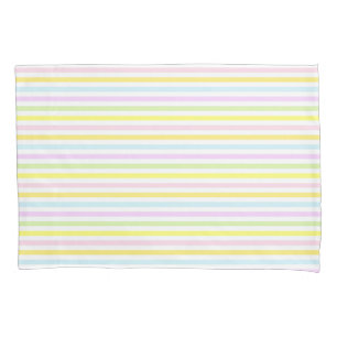 Housse D'oreillers Belles rayures de couleurs pastel