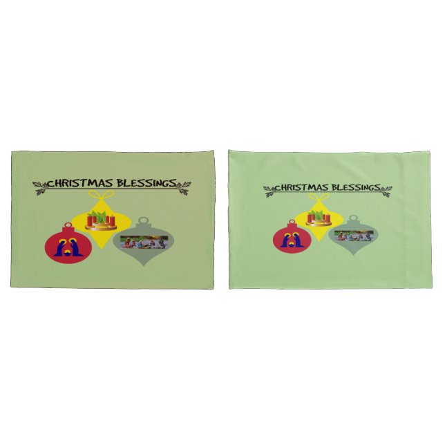Housse D'oreillers Bénédiction de Noël (Dos-Set)