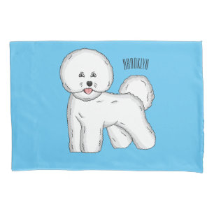 Housse D'oreillers Bichon frise dog dessin animé