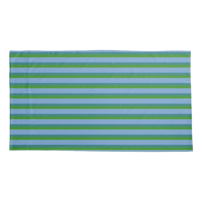 Housse D'oreillers Bigorneau et Roi vert Pillow Case de rayure (Dos)