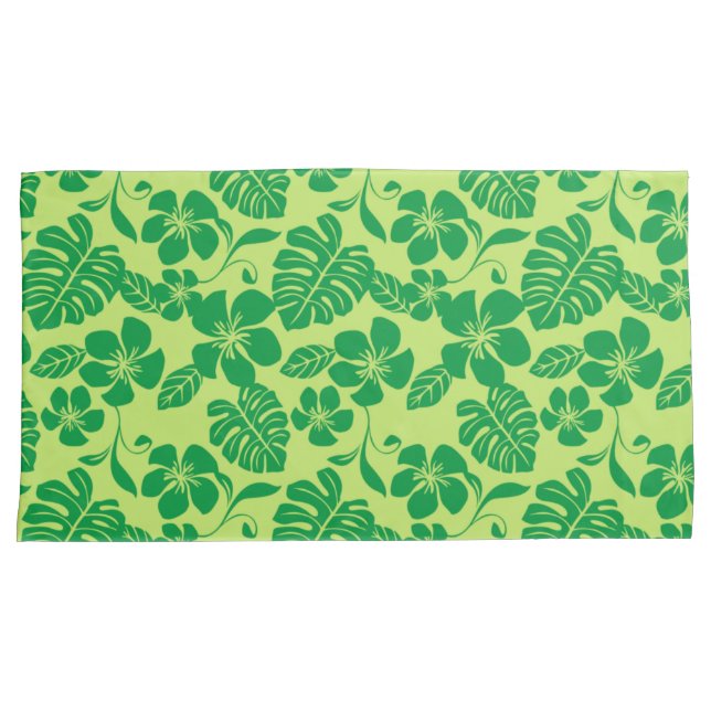 Housse D'oreillers BIKINI ROSE (VERT x 2) (devant-Droit)