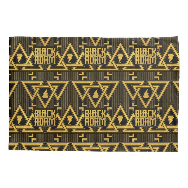 Housse D'oreillers Black Adam Lightning Bolt Motif triangulaire (Dos)