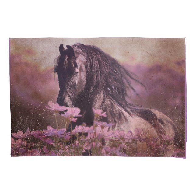 Housse D'oreillers Black Beauty Friesian Horse - Oreiller (devant)