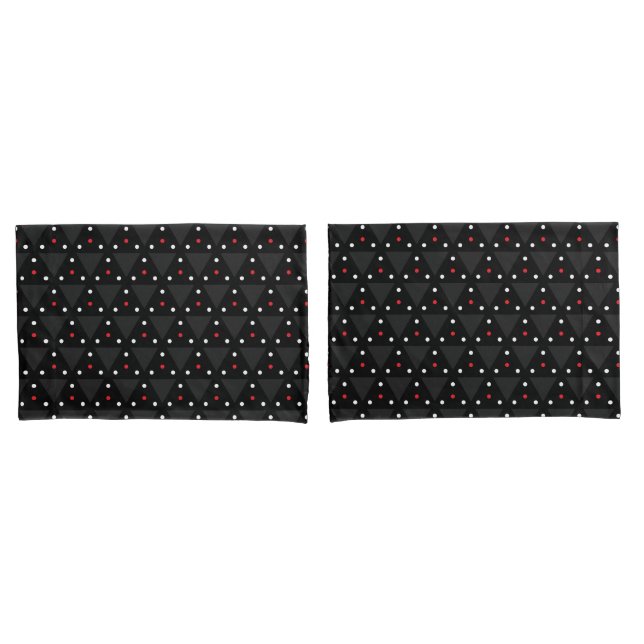 Housse D'oreillers Black Triangle UFO Pattern Modern Abstract (devant-Set)